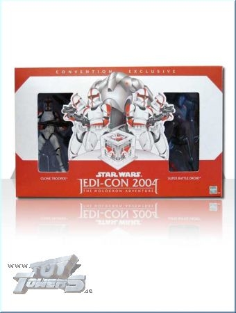 EXCLUSIVE 2004 JEDI CON CLONE TROOPER SET.MIB